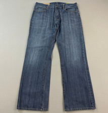 Vintage Gap 1969 Jeans Mens 35x32 Blue Dark Wash Denim Standard Fit Casual Y2K picture