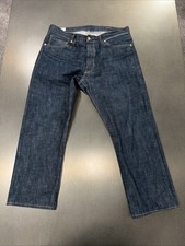 Benzak Denim Developers B-02 Straight Fit 14oz Greencast Indigo Denim 36x28 picture