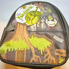 DreamWorks Shrek Mini Backpack Faux Leather Zip Pockets Adjustable Strap picture