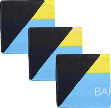 Set of 3 Large Cotton Bandanas - Carribean Flags picture
