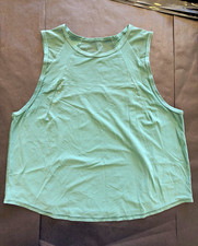 Lululemon Sculpt Cropped Tank Size 6 Green No Tags Measurements In Description  picture