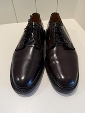 VTG Florsheim Imperial  Cordovan Plain Toe Derby Men’s 10.5 D Burgundy V Cleat picture