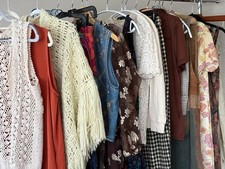 Variety of Boho-Style and Vintage Womens Clothing Lot resellers /Jeannene Booher picture