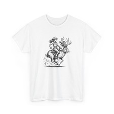 Jackalope Cowgirl Shirt Cowgirl Cowboy Gift for Women Sketch Tee Jackalope picture