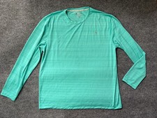 Mens Reel Legends Shirt Reel-Tec Mens Long Sleeve Blue Teal picture