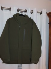 Uniqlo Unisex Hybrid Down Park Army Green Jacket picture