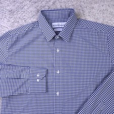 Mizzen Main Shirt Mens Large Standard Fit Leeward Long Sleeve Check Stretch picture