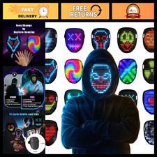 LED Light Up Mask with Gesture Sensing - Fun Kids Toy Gift for Boys & Girls picture