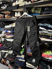 🇮🇹 NWT Versace Jeans Couture Technical Cargo Pants Black IT 48 Gold Hardware picture