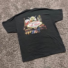 2000’s Harley Davidson Las Vegas Black Biker T-Shirt Size XL picture