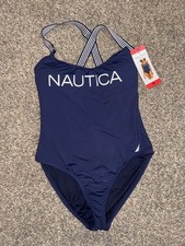 NAUTICA SWIM ONE-PIECE BATHING SUIT WOMENS SIZE M picture