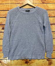 J.CREW Gray Knit Solid Crew Neck Long Sleeve Pullover Sweater Women XS picture