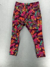 Zumba Wear So Samba Harem Dance Pants Womens XL Mell-Oh Yellow Stretch Joggers picture