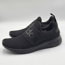 adidas Lite Racer Adapt Cloudfoam Mens 13 Triple Black Slip On Sneakers picture