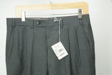 Zanella Johnny Gray Wool Mens Dress Pants Sz 48 EU BRAND NEW picture