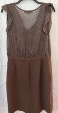 NWT Ann Taylor fitted & tailored Brown dress - size 10 picture
