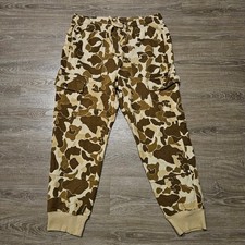 L.L.Bean x Todd Snyder Cargo Sweatpants Mens XL Khaki Camo Organic Cotton NWT picture