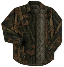 Filson Insulated Field Flannel Shirt Maple Bark Camo Olive Mens Size Medium New picture