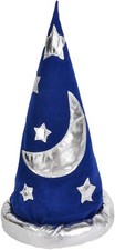 Novelty Hats Halloween Mens Womens Child Renaissance Costume Merlin Magic Wizard picture