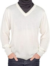 Crazy Cousin White V-Neck Sweater with Black Dickey Halloween Costume Cosplay picture