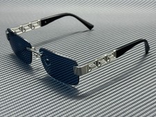 VERSACE VE2298 100180 Silver Dark Blue Men's 58 mm Sunglasses picture