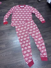 Adult- Hanna Andersson Snowflake Print Pajamas Adult XXL picture