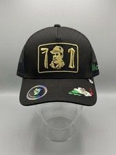 El Chapo Guzman 701 Trucker Hat Black Mesh Snapback Mexico Map Visera picture