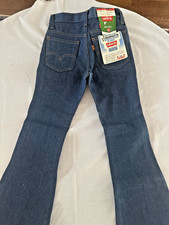 Vintage Levis 384 Big Bell Bottoms Denim Jeans size 10, Orange Tab - DS29 picture