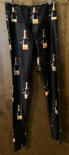 GOLDSHEEP Leggings   Champagne Bottles Graphic        Women's  Size Small picture