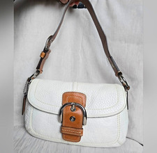 Vintage Coach Hampton Soho Flap Shoulder Bag picture
