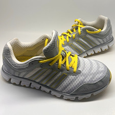 adidas Climacool Men's Low Top Lace Up Sneakers Gray/Yellow/White US 8 picture