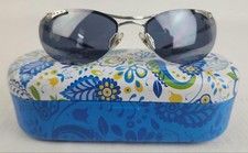 Vintage Silver Toned Handmade Brighton Rio Grande Sunglasses w/ Case picture