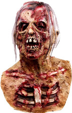 Zombie Mask Vampire Head Latex Mask Creepy Scary Halloween Cosplay for Adult Men picture