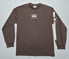 VTG Alstyle Apparel Shirt Mens M Brown Lehigh University Athletics Long Sleeve picture