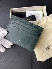 Montblanc Meisterstuck 6CC British Green Leather Card Holder Luxury NIB 2026 picture