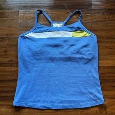Avia Y2K Women's Blue, Green, and White Workout Top picture