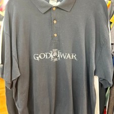 God of War III GameStop Employee Promo Polo PlayStation Sony Kratos XL Rare picture