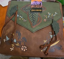 Her Universe Lord Rings LOTR Lorien Leaf One Ring Sting Messenger Bag & Keychain picture