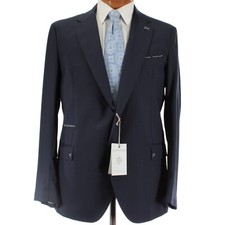 Eleventy Platinum NWT 100% Wool Sport Coat Size 58 (48R US) In Solid Blue picture