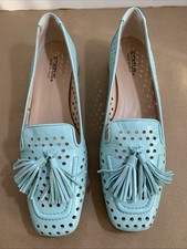 RARE Status Mocassini Harrods Turquoise Italian loafer Sz 41