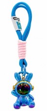 Bunny Astro Astronaut Keychain Rainbow Galaxy Bag Charm Cute Space Keyring picture
