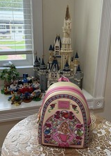 Loungefly Disney Sleeping Beauty Aurora Stained Glass Portrait Mini Backpack  picture