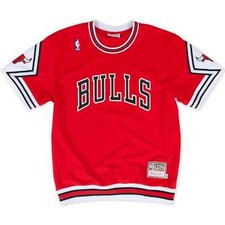 MENS MITCHELL & NESS NBA AUTHENTIC SHOOTING SHIRT CHICAGO BULLS 87-88 picture