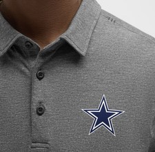 NEW Lululemon Polo Mens L Heathered Gray Dallas Cowboys Evolution picture