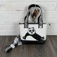 Loungefly DreamWorks Kung Fu Panda Plush Po Crossbody Bag Tote Sherpa New 2025 picture