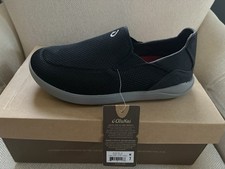 OluKai Nohea Pae Men’s Slip-On Casual Shoes Black Synthetic Mesh US 7 picture