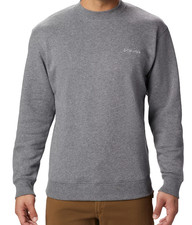 Columbia Men's Hart Mountain II Crewneck City Grey Sweatshirt Gray Size XL picture