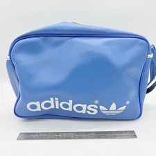 Vintage 70s Adidas Originals Blue Gym Bag Crossbody Messenger Yugoslavia picture