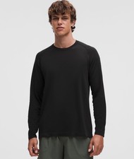 Lululemon Metal Vent Tech Long Sleeve Shirt Mens L Black Running Athletic picture
