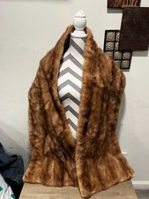 Vintage 50s Mink Wrap With Tassels - Robert Wallace San Francisco ... picture